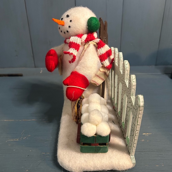 Cheerful Snowman with Red and Green Accents - Picture 2 of 11